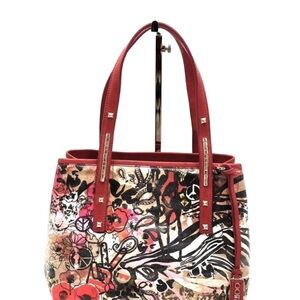 EUC Jimmy Choo Graffiti Peace Paisley Bag